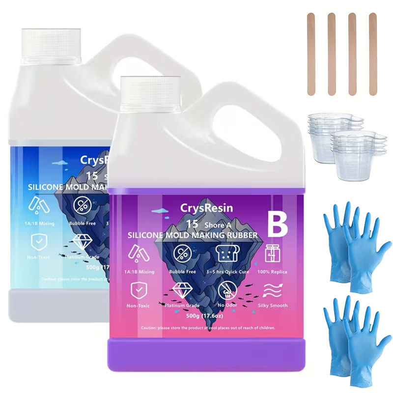 Candle Making Kit - 500ml 2 Bottles Liquid Silicone for