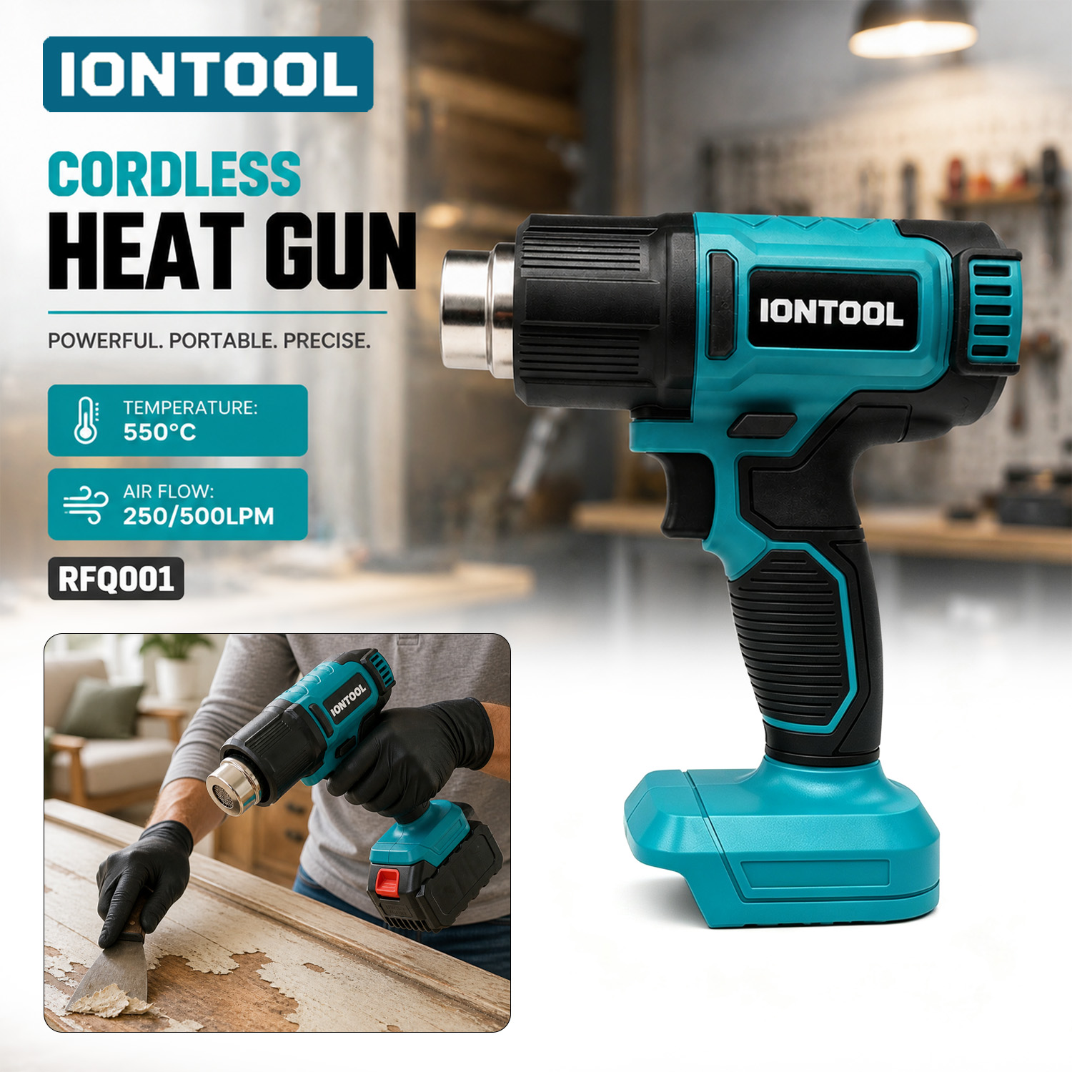 Heat Gun Embossing - IONTOOL Portable Cordless Hot Air Gun