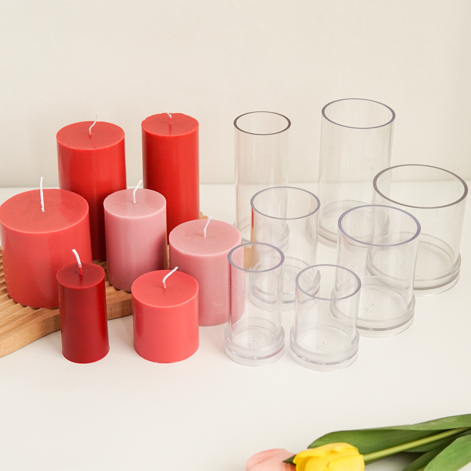 Candle Making Kit - Khác Nhau 3D Hình Trụ Xông