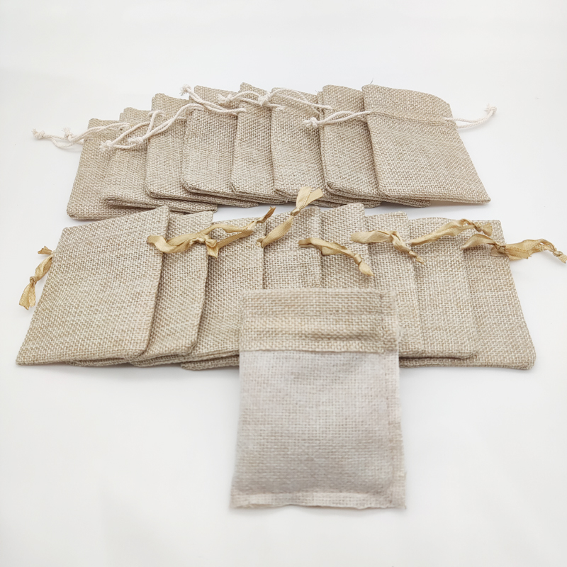 Jute Bag Packaging - Bộ 50 Đay Tặng Túi Vải
