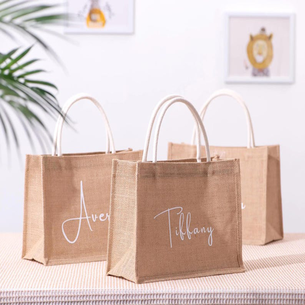 Custom Name Beach Bag Elegant  - đánh giá và giá Jute Bag Packaging