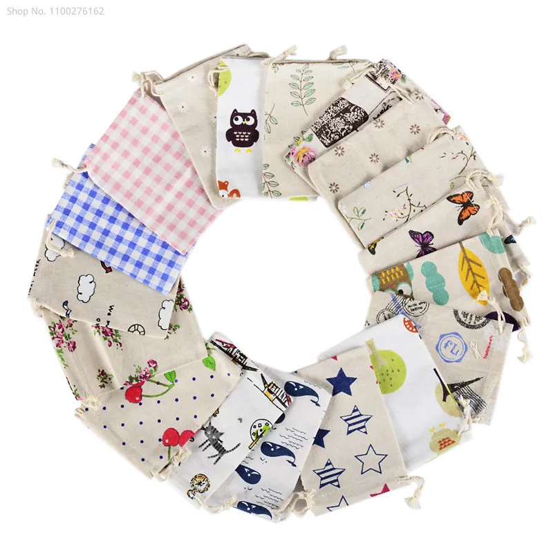 100pcs Small Cloth Bag Cotton  - đánh giá và giá Jute Bag Packaging