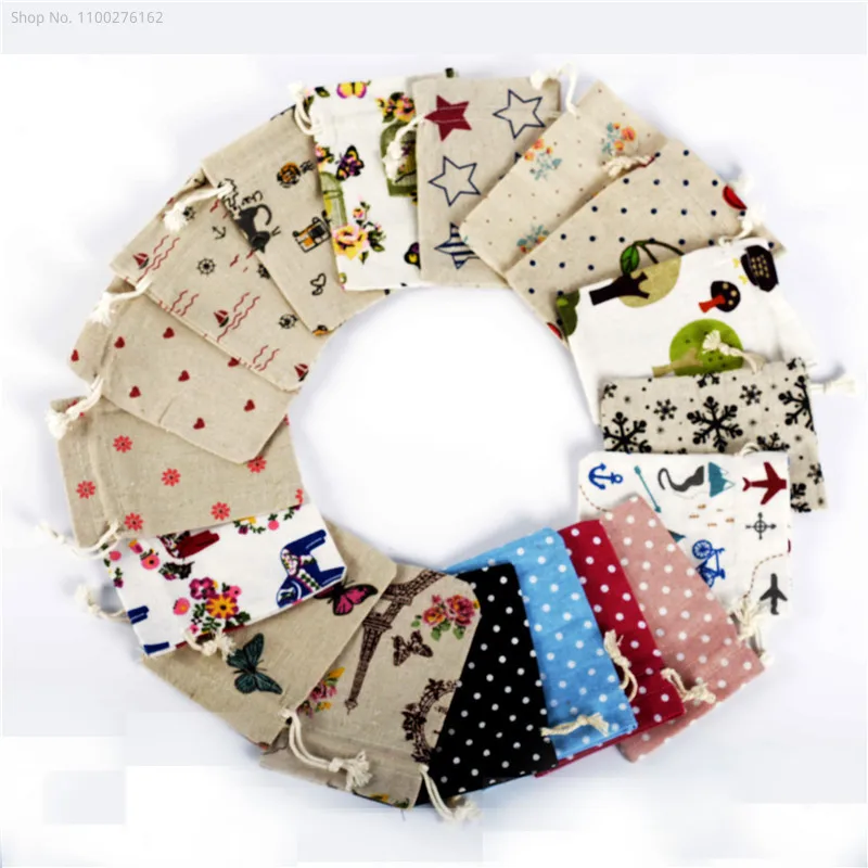 100pcs Small Cloth Bag Cotton  - đánh giá và giá Jute Bag Packaging