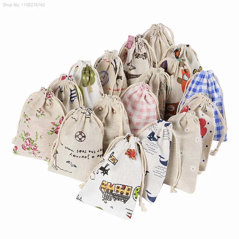 100pcs Small Cloth Bag Cotton  - đánh giá và giá Jute Bag Packaging