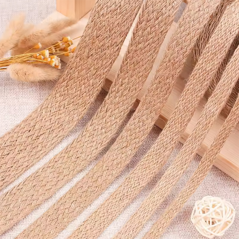 10M/Roll Flat Braided Jute Cor - đánh giá và giá Jute Bag Packaging