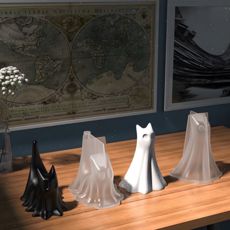 Ghost Cat Halloween Desktop Or - đánh giá và giá Candle Making Tutorial