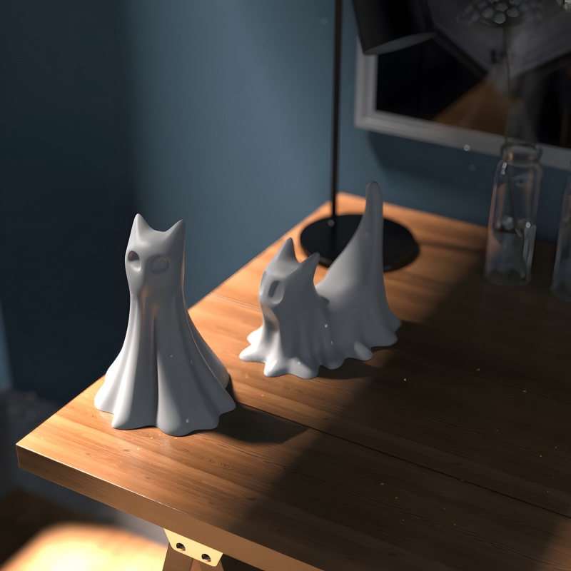 Ghost Cat Halloween Desktop Or - đánh giá và giá Candle Making Tutorial