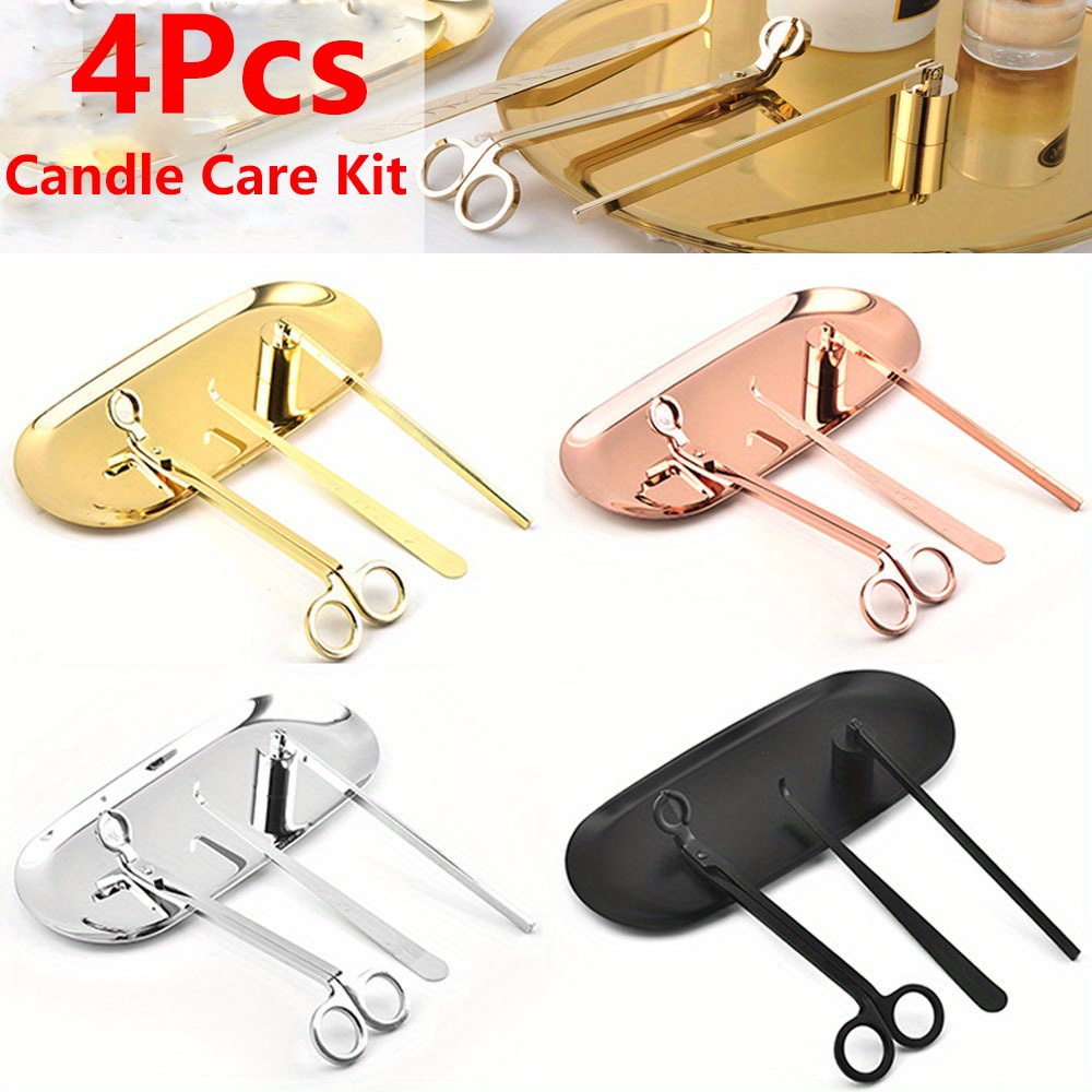 4pcs/set Luxury Candle Care Ki - đánh giá và giá Candle Making Tutorial