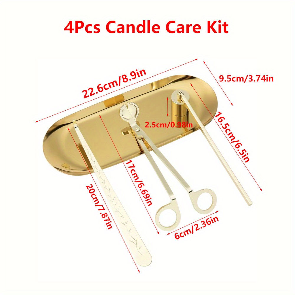 4pcs/set Luxury Candle Care Ki - đánh giá và giá Candle Making Tutorial