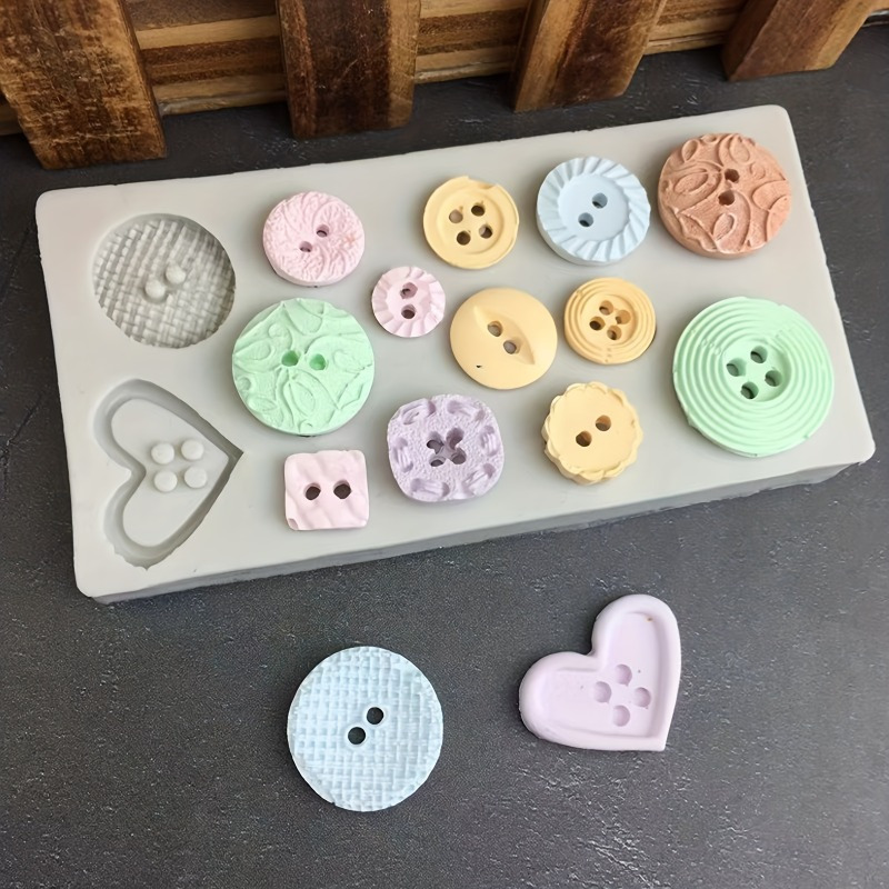 Buttons Shape Silicone Mold Si - đánh giá và giá Candle Making Tutorial