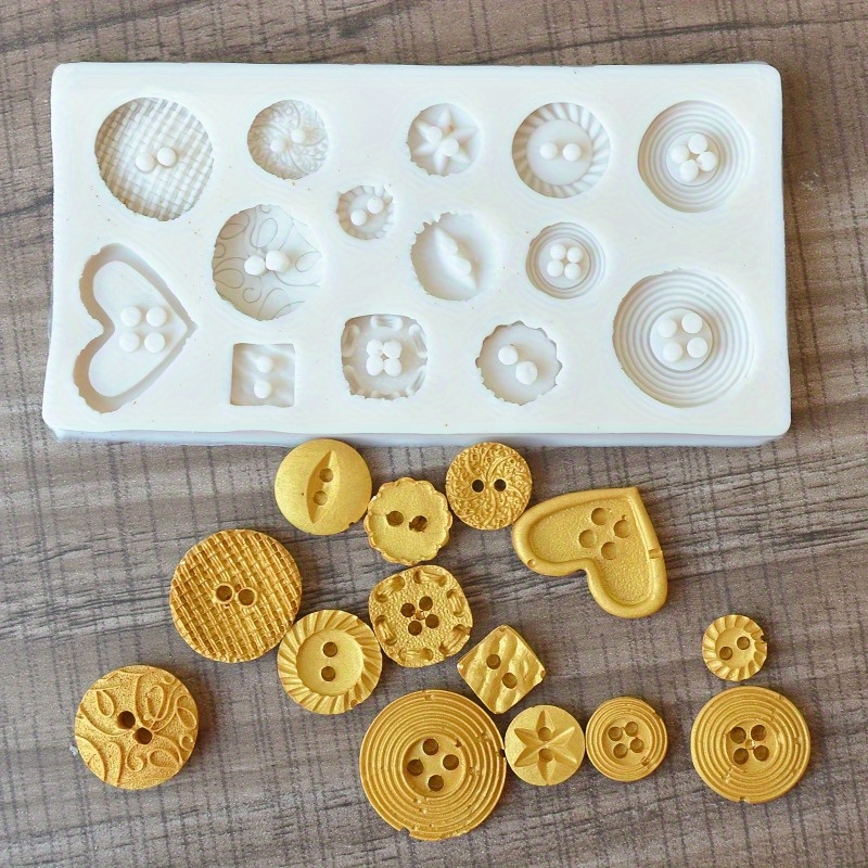 Buttons Shape Silicone Mold Si - đánh giá và giá Candle Making Tutorial