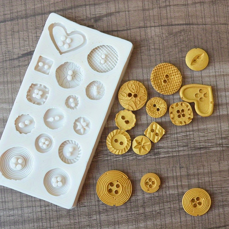 Buttons Shape Silicone Mold Si - đánh giá và giá Candle Making Tutorial