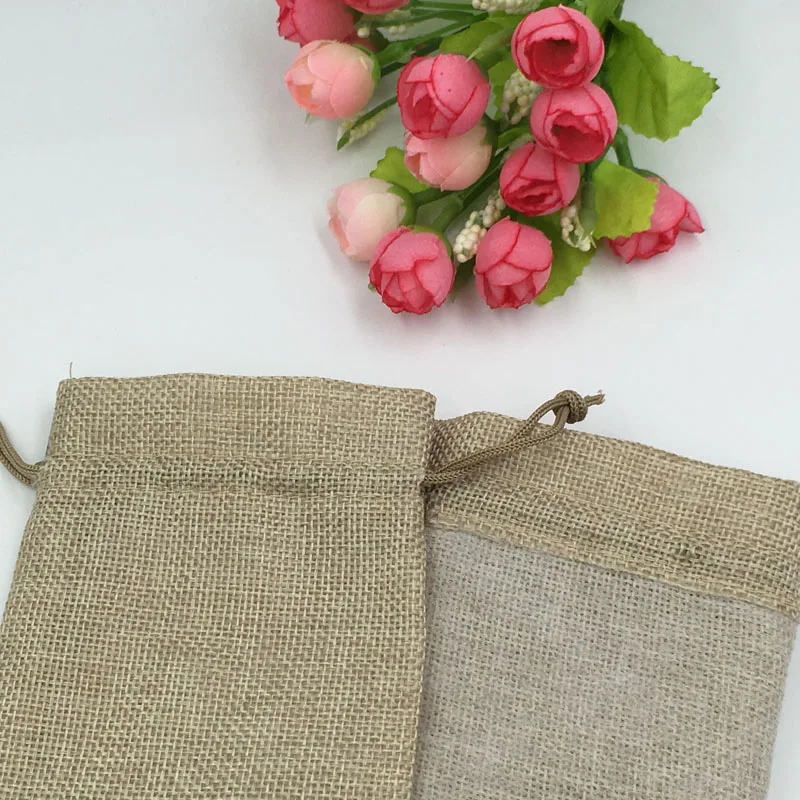 10x14cm 300pcs Jute Bags Chris - đánh giá và giá Jute Bag Packaging