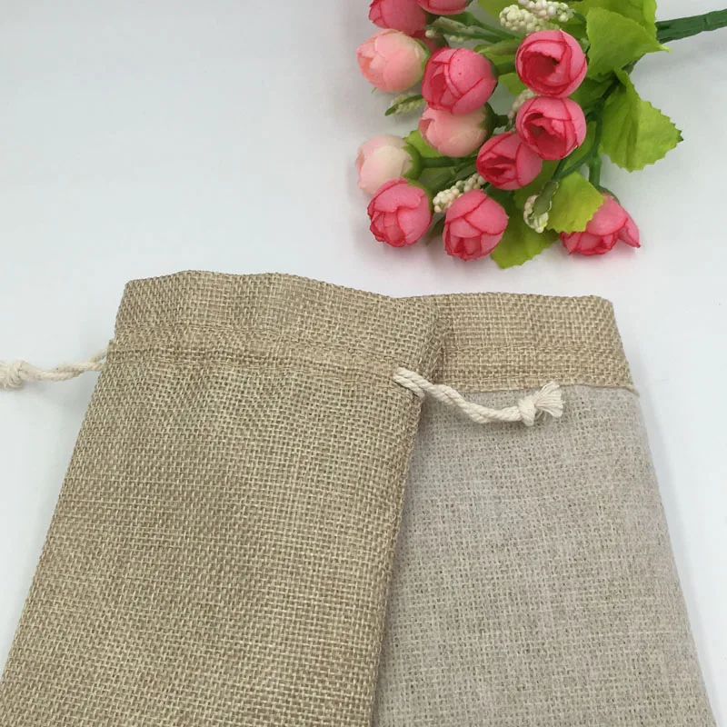 10x14cm 300pcs Jute Bags Chris - đánh giá và giá Jute Bag Packaging
