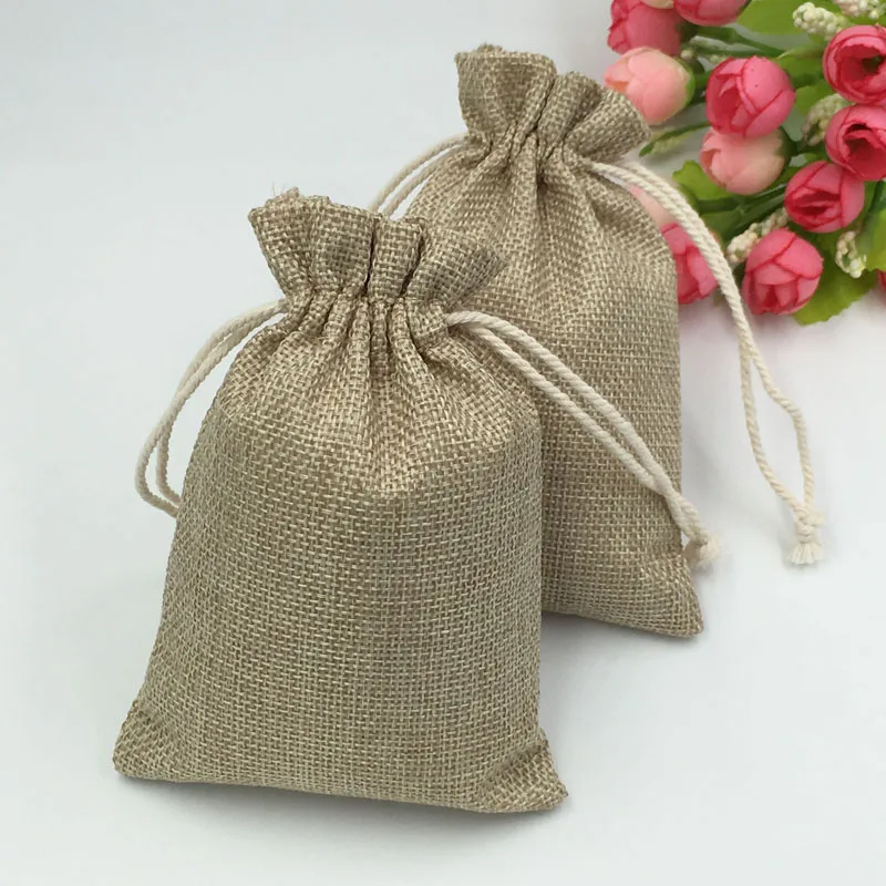 10x14cm 300pcs Jute Bags Chris - đánh giá và giá Jute Bag Packaging