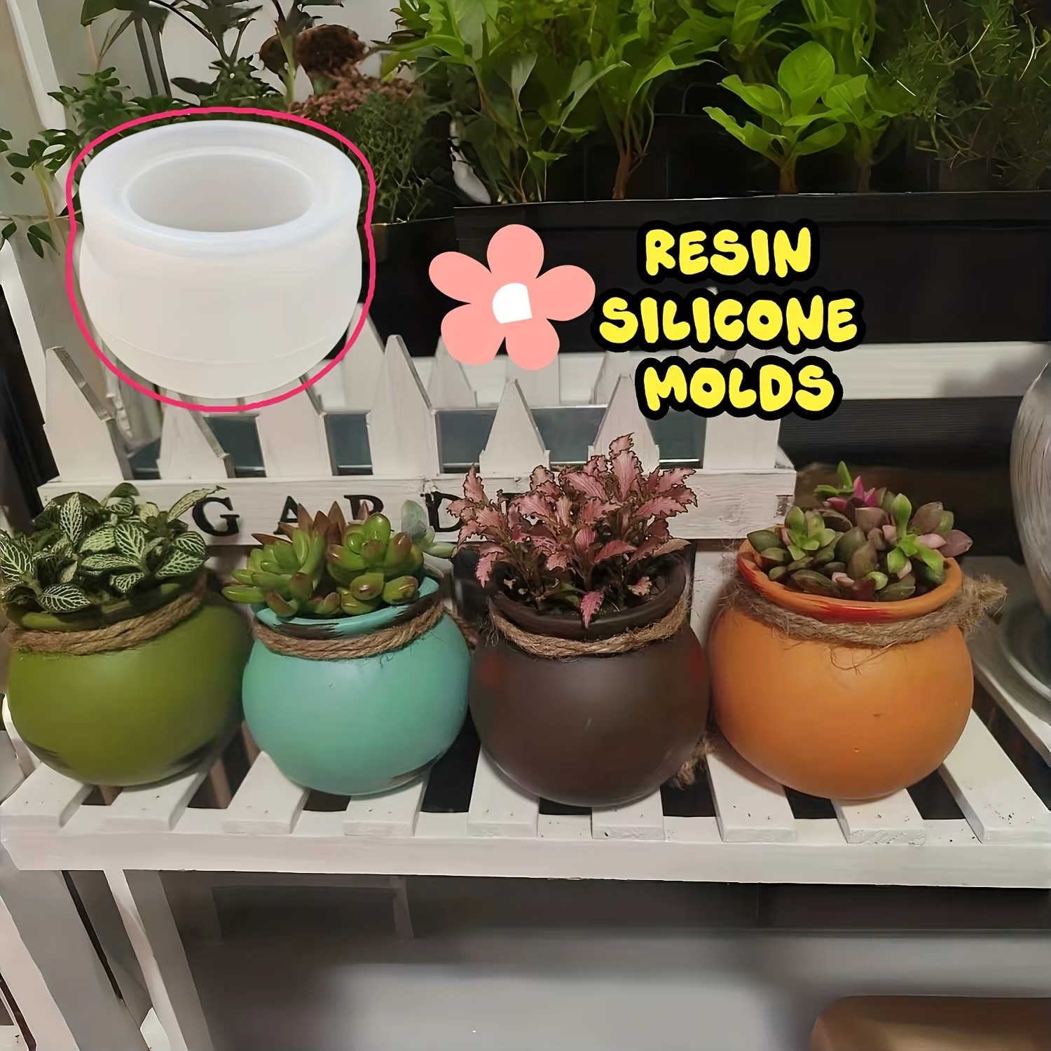 Silicone Flower Pot Molds, Res - đánh giá và giá Candle Making Tutorial