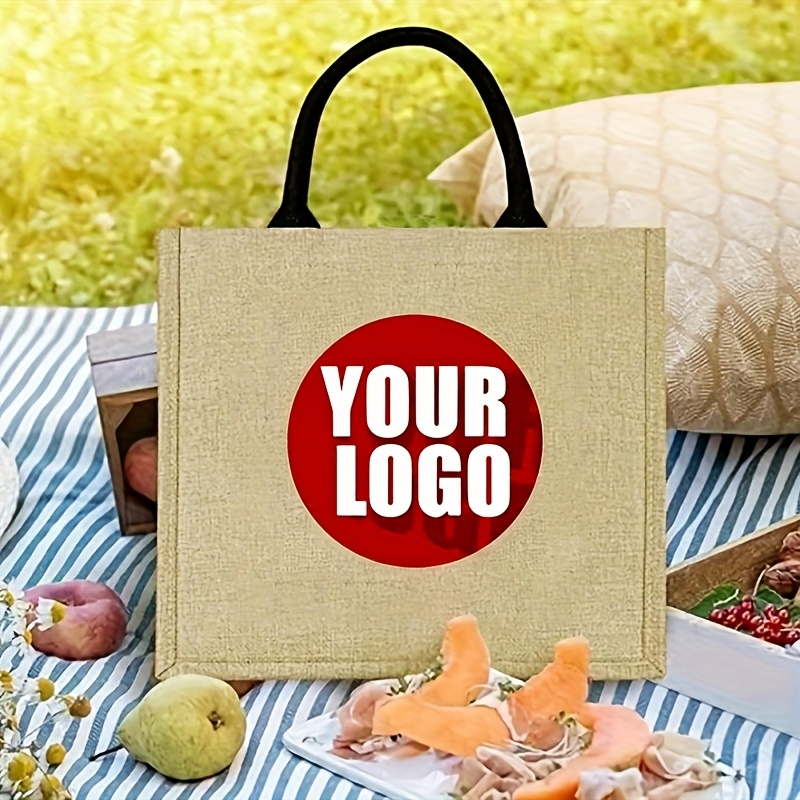Custom Jute Tote Bag Personali - đánh giá và giá Jute Bag Packaging