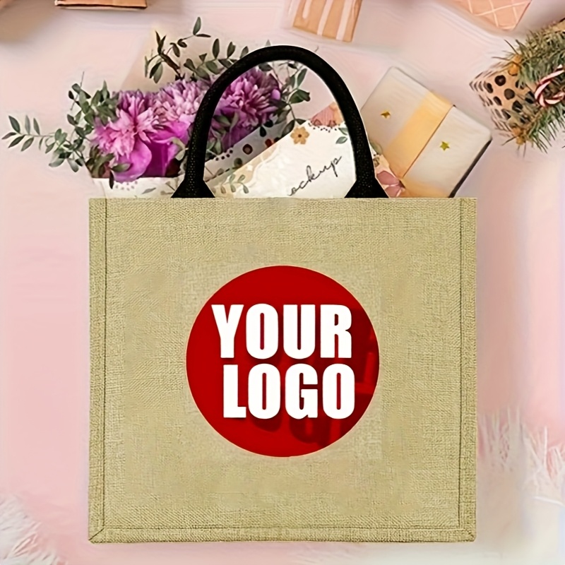 Custom Jute Tote Bag Personali - đánh giá và giá Jute Bag Packaging