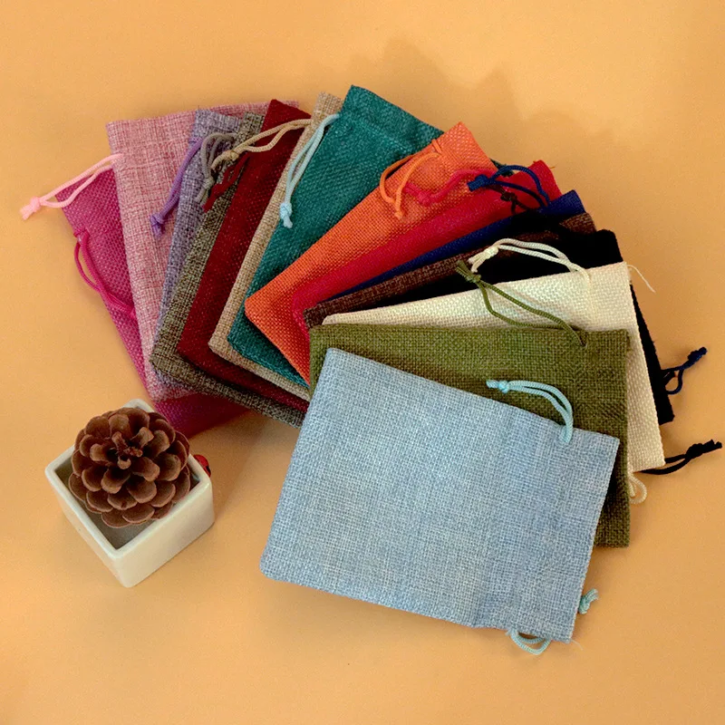 50pc/lot 7x9 9x12 10x14 13x18  - đánh giá và giá Jute Bag Packaging