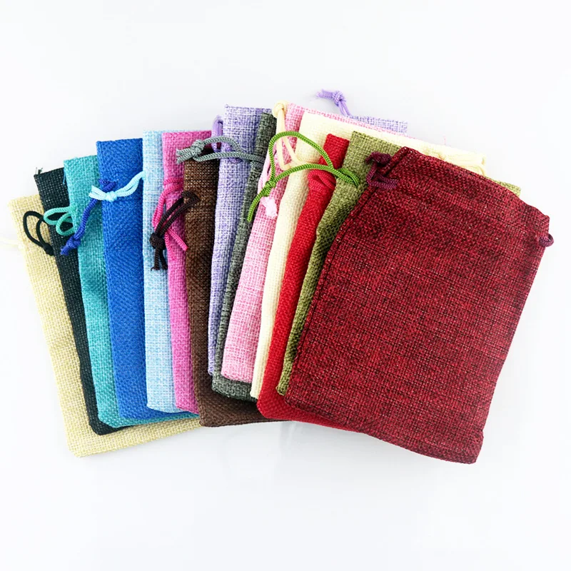 50pc/lot 7x9 9x12 10x14 13x18  - đánh giá và giá Jute Bag Packaging
