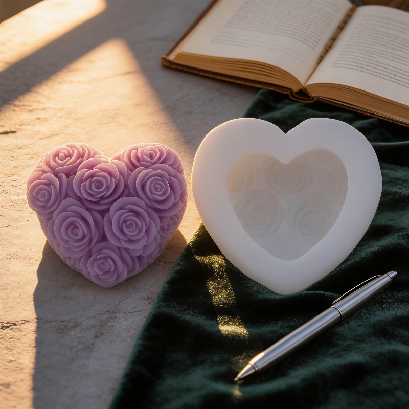 DIY Love Rose Flowers Valentin - đánh giá và giá Candle Making Uk