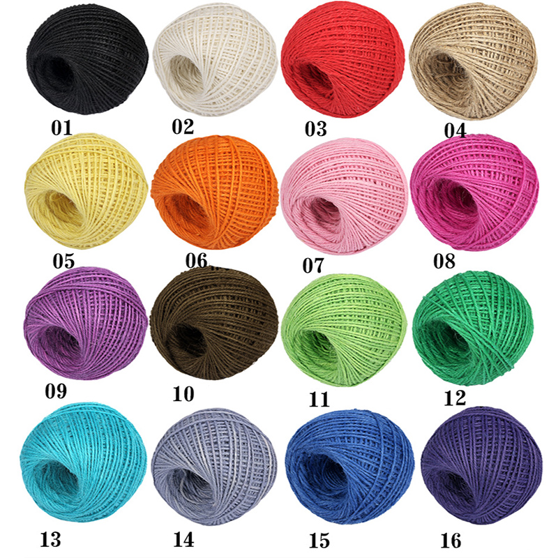 DIY Natural 2mm 50M/Roll Color - đánh giá và giá Jute Bag Packaging