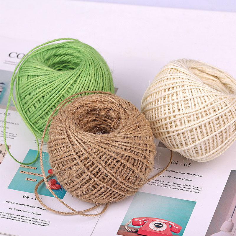 DIY Natural 2mm 50M/Roll Color - đánh giá và giá Jute Bag Packaging