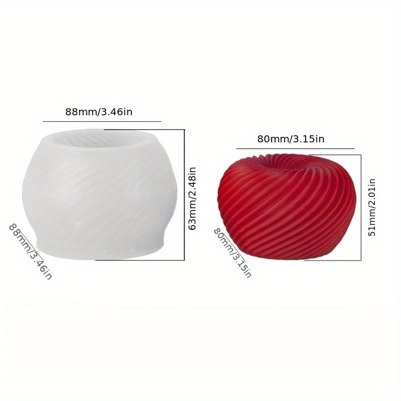 A trendy red apple silicone mo - đánh giá và giá Candle Making Tutorial