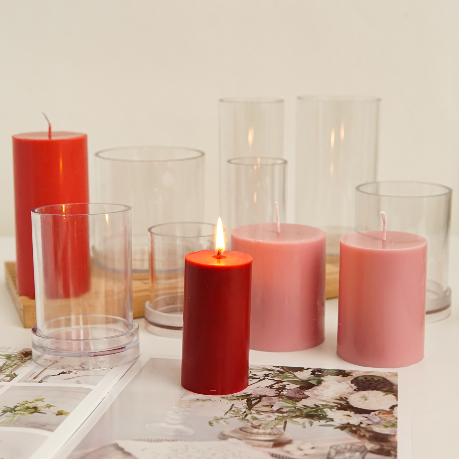Khác Nhau 3D Hình Trụ Xông Khu - đánh giá và giá Candle Making Kit