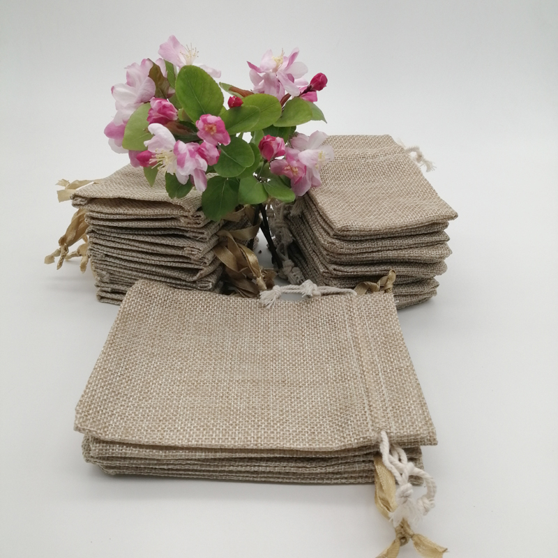 Bộ 50 Đay Tặng Túi Vải Lanh Ba - đánh giá và giá Jute Bag Packaging