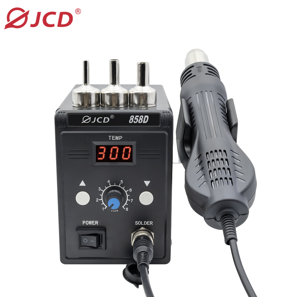 JCD Hot Air Gun 858D 700W BGA  - đánh giá và giá Heat Gun Embossing