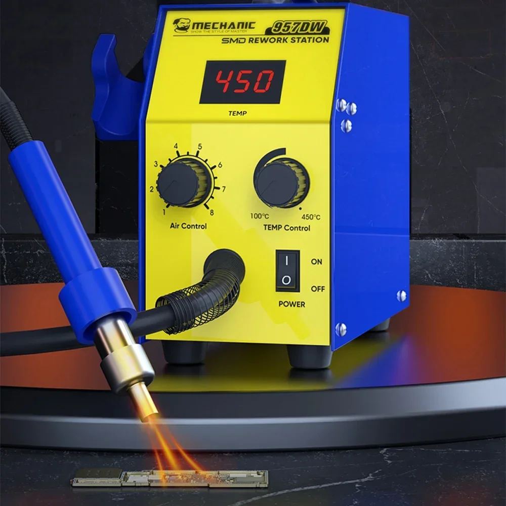 Rework Station MECHANIC 957DW  - đánh giá và giá Heat Gun Embossing