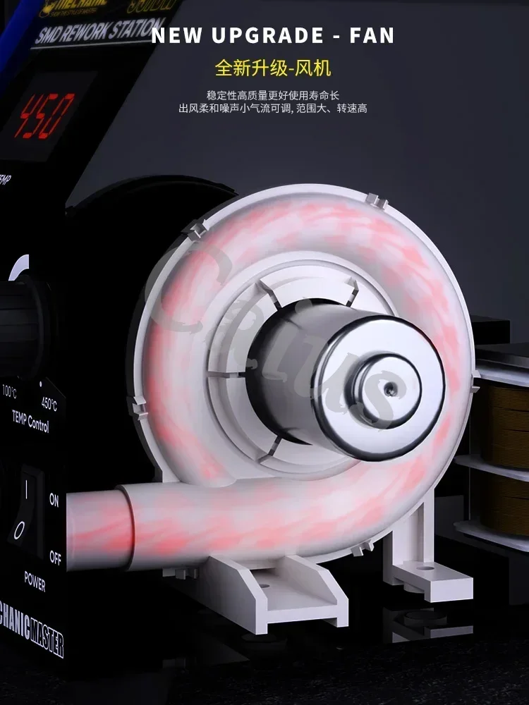 Rework Station MECHANIC 957DW  - đánh giá và giá Heat Gun Embossing