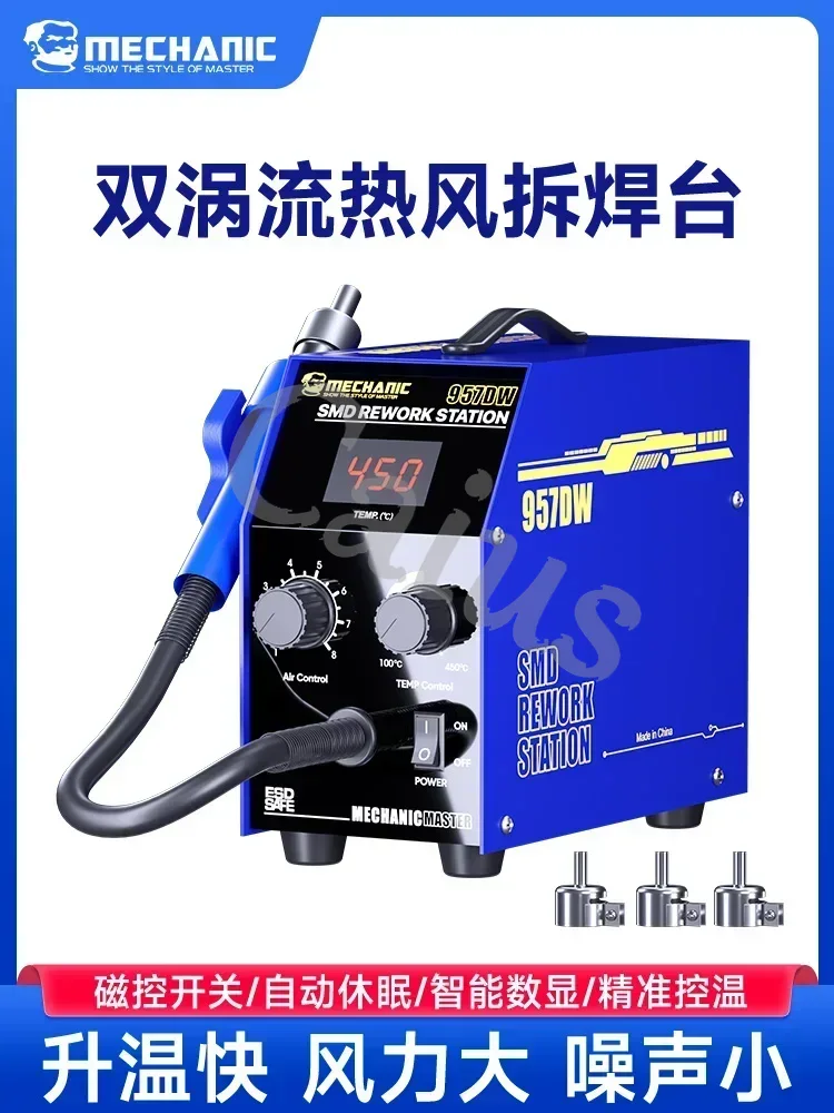 Rework Station MECHANIC 957DW  - đánh giá và giá Heat Gun Embossing