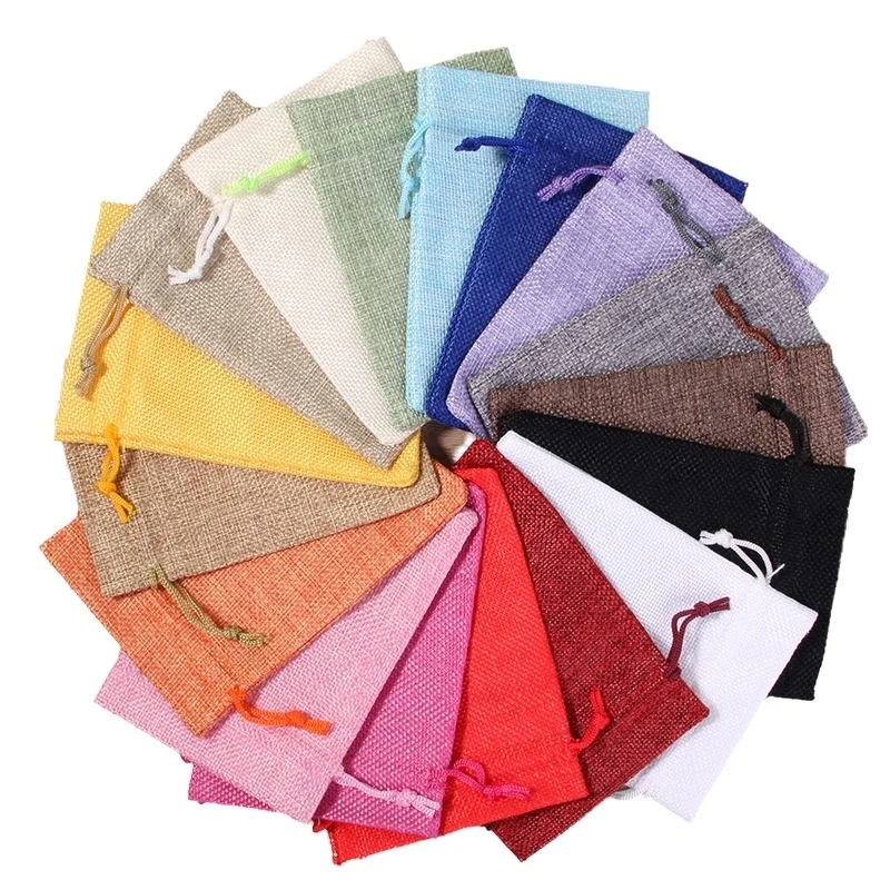 10/50/100  Pcs Drawstring Natu - đánh giá và giá Jute Bag Packaging
