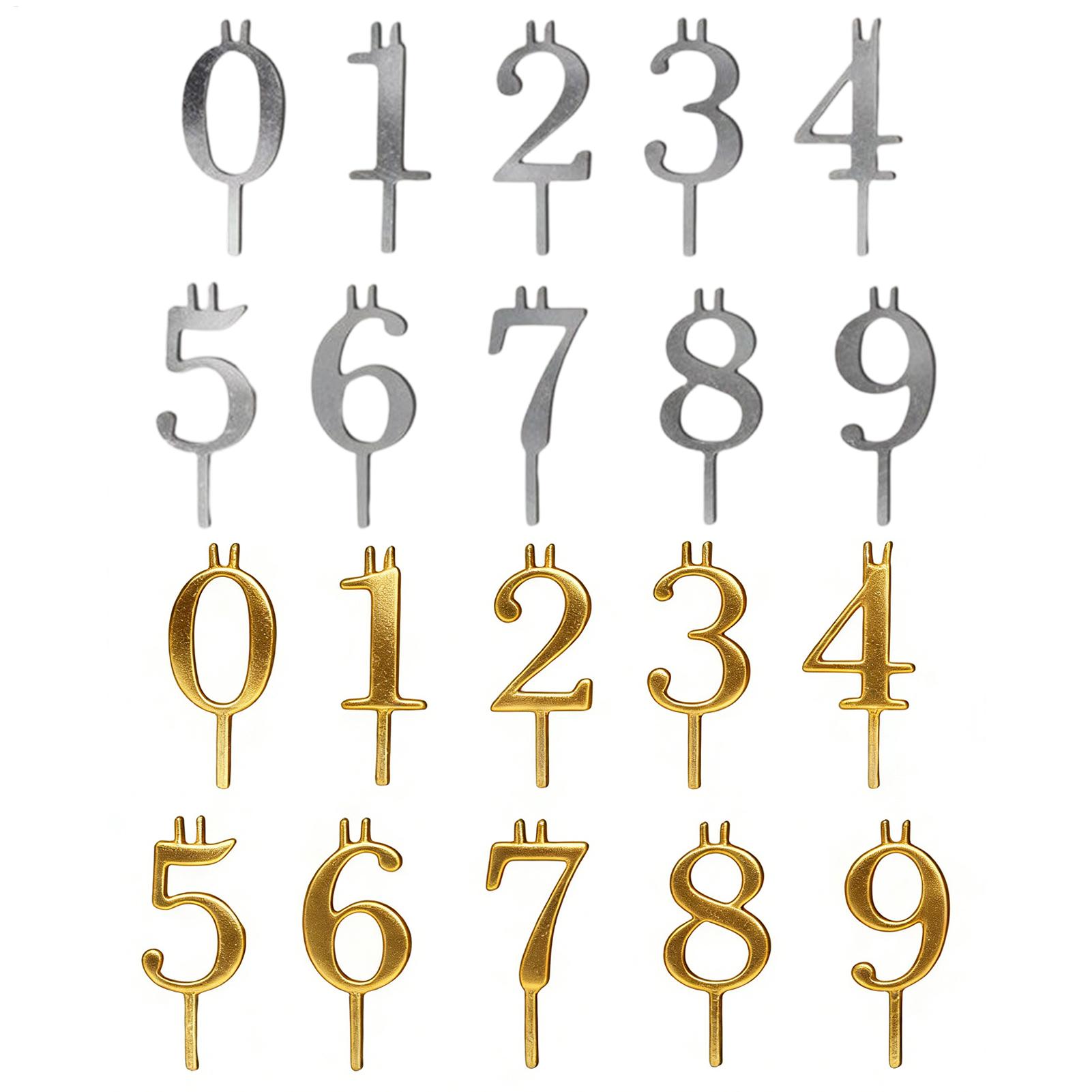 10pcs 0-9 Number Cake Toppers  - đánh giá và giá Candle Making Tutorial